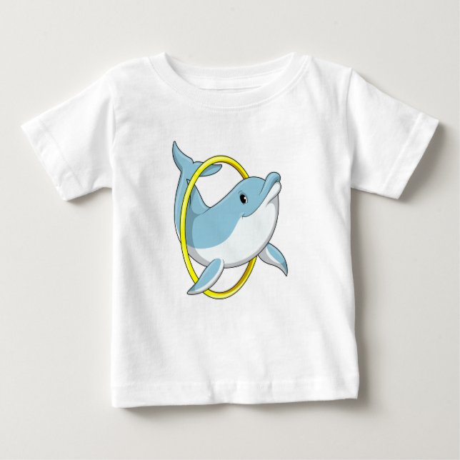 Dolphin with Ring Baby T-Shirt (Front)