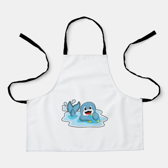 Dolphin with Water polo Apron (Front)