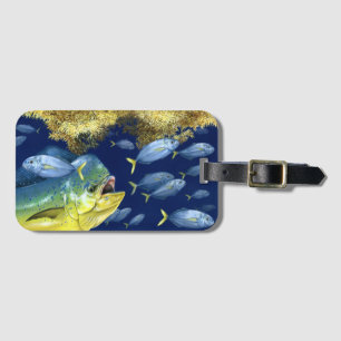 Dolphinfish (mahi mahi) Chasing Jacks Luggage Tag