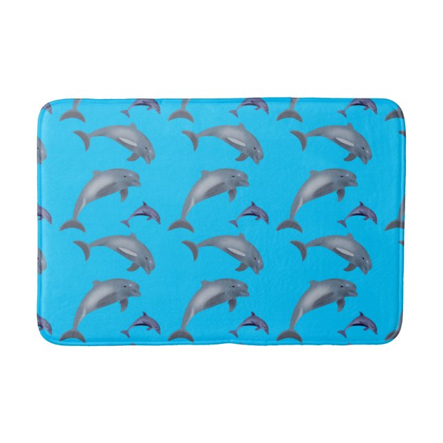 Dolphins Bath Mat (Front)