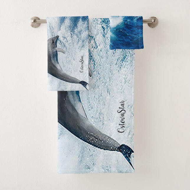 Dolphins Bath Towel Set (Insitu)
