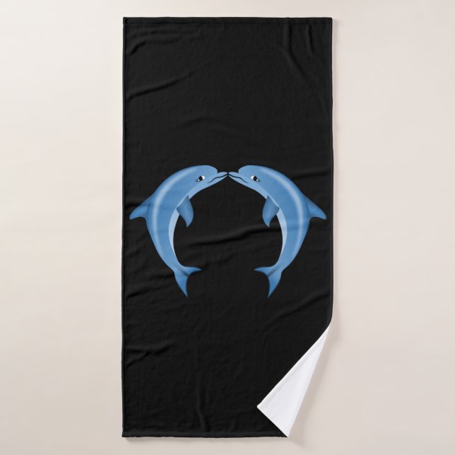 Dolphins Bathroom Towel (Bath Towel)