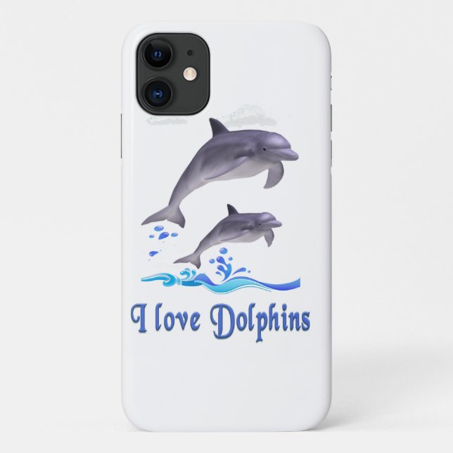 Dolphins Case-Mate iPhone Case (Back)