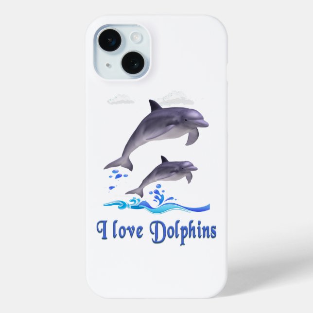 Dolphins Case-Mate iPhone Case (Back)