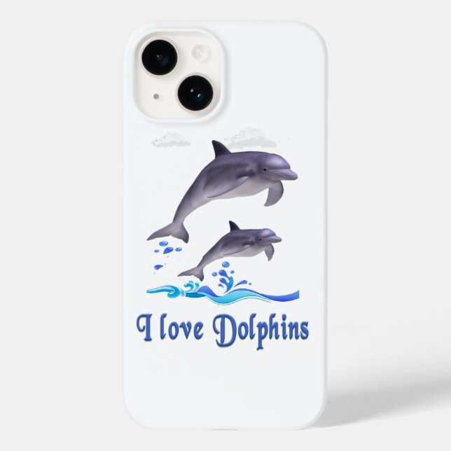 Dolphins Case-Mate iPhone Case (Back)