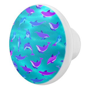 Dolphins Ceramic Knob