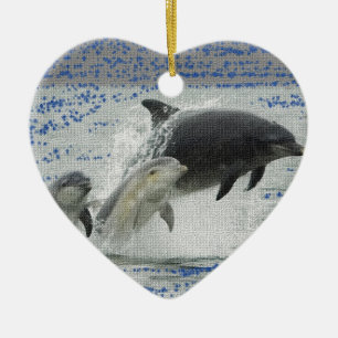 Dolphins Ceramic Tree Decoration