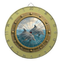 Dolphins Dark Khaki Dartboard