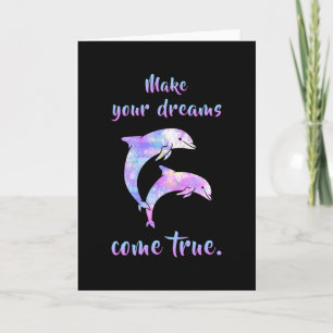 Dolphins Dolphin Animal Sea Ocean Water Funny Gift Card