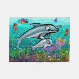 Dolphins Fleece Blanket