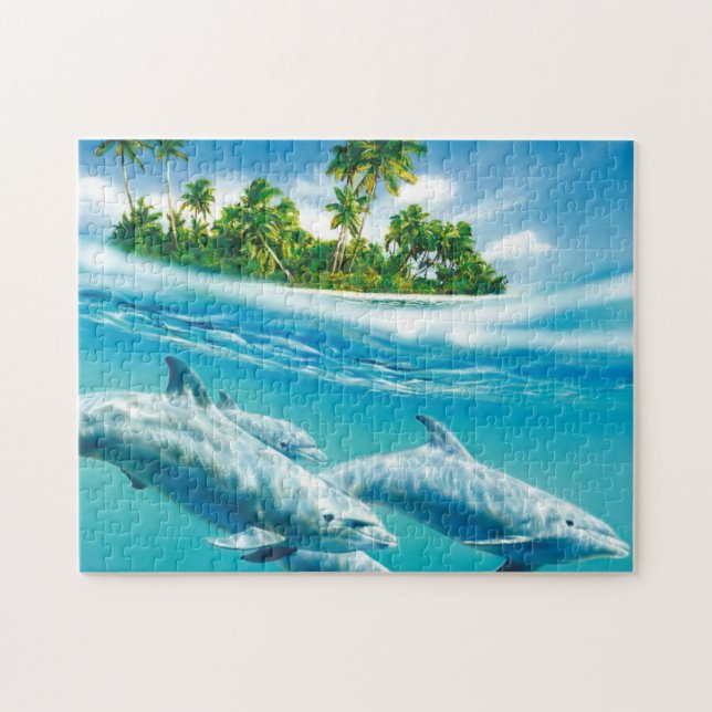 Dolphins Game Puzzle (Horizontal)