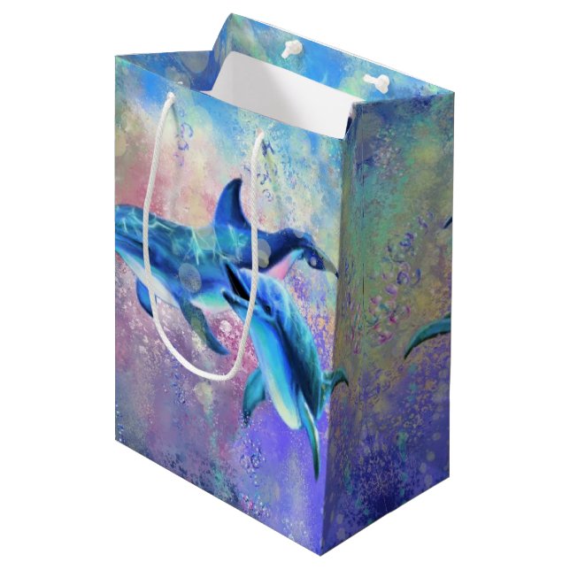 Dolphins Gift Bag (Front Angled)