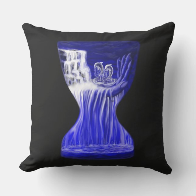Dolphins , Hand of Times Cushion (Front)