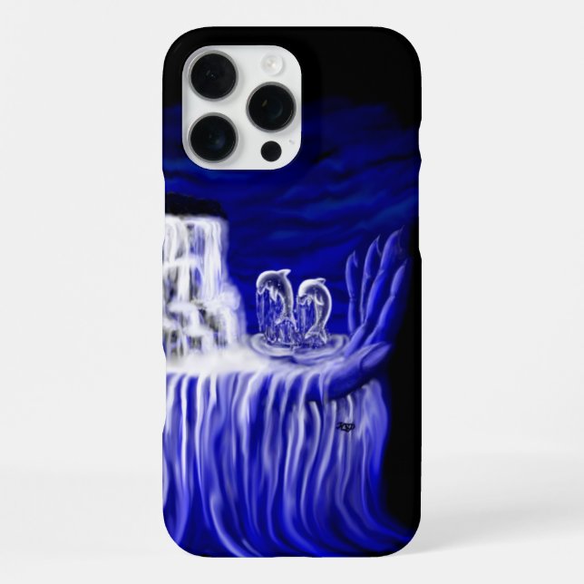 Dolphins , Hand of Times iPhone Case (Back)