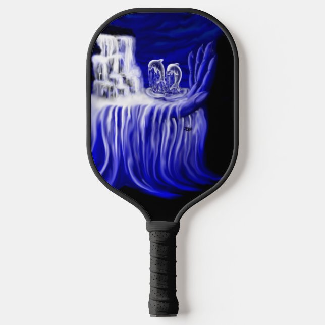 Dolphins , Hand of Times Pickleball Paddle (Front)