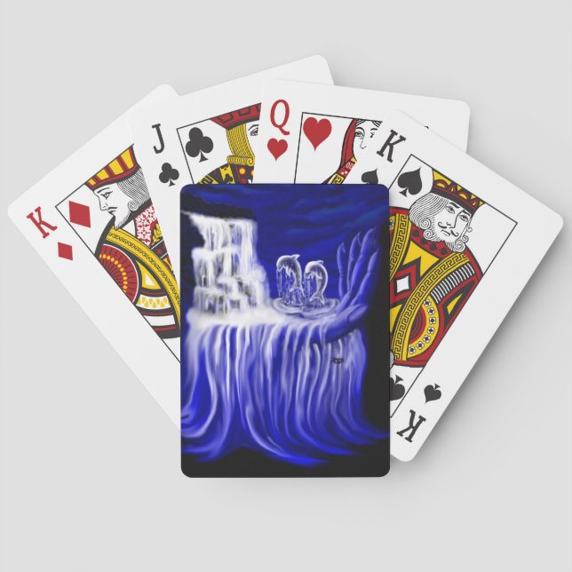 Dolphins , Hand of Times Playing Cards (Back)
