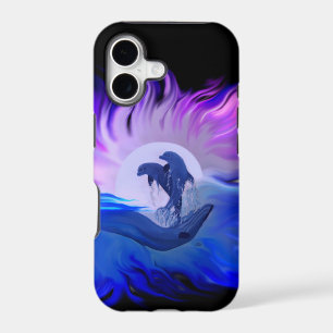 Dolphins in the Moonlight