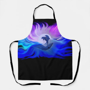 Dolphins in the Moonlight Apron
