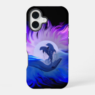 Dolphins in the Moonlight iPhone 16 Case