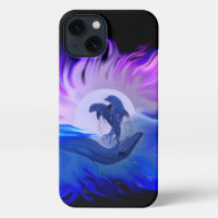 Dolphins in the Moonlight