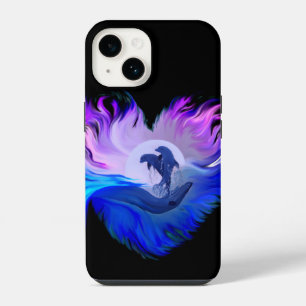 Dolphins in the Moonlight iPhone 14 Case