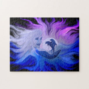 Dolphins in the Moonlight Jigsaw Puzzle
