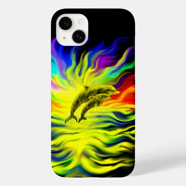 Dolphins in the Sunshine Case-Mate iPhone Case (Back)