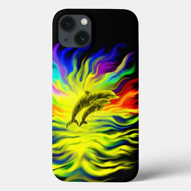 Dolphins in the Sunshine Case-Mate iPhone Case (Back)