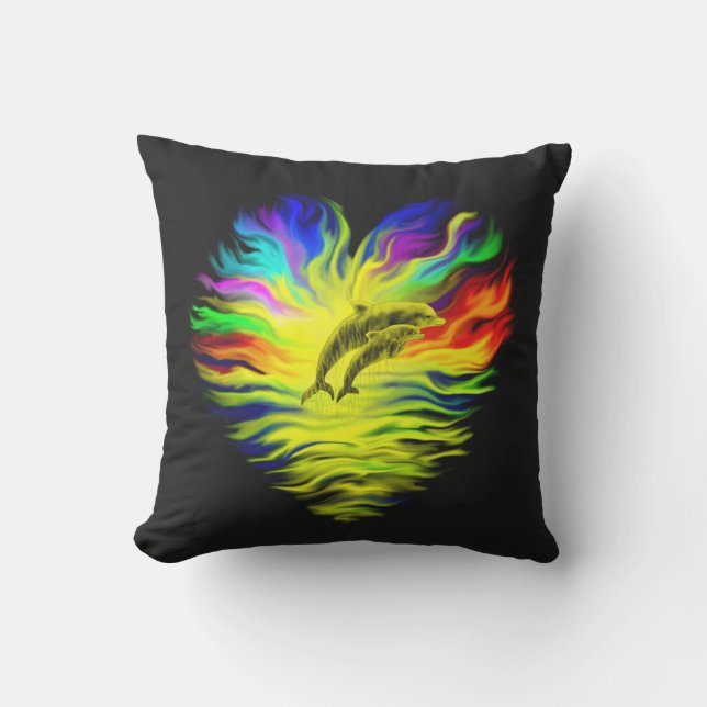 Dolphins in the Sunshine Cushion (Front)