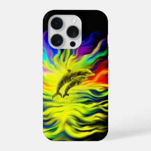 Dolphins in the Sunshine iPhone 15 Pro Case