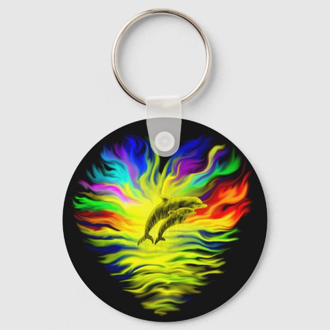 Dolphins in the Sunshine Key Ring (Front)
