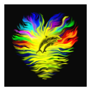 Dolphins in the Sunshine Photo Print