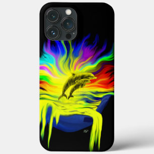 Dolphins in the Sunshine with Hand iPhone 13 Pro Max Case