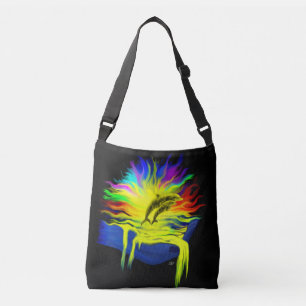 Dolphins in the Sunshine with Hand Crossbody Bag