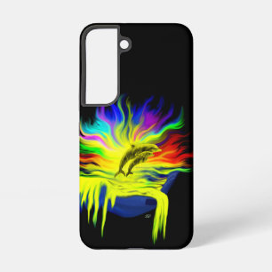 Dolphins in the Sunshine with Hand Samsung Galaxy Case