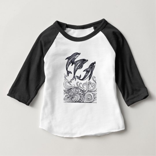 Dolphins Jumping Baby T-Shirt