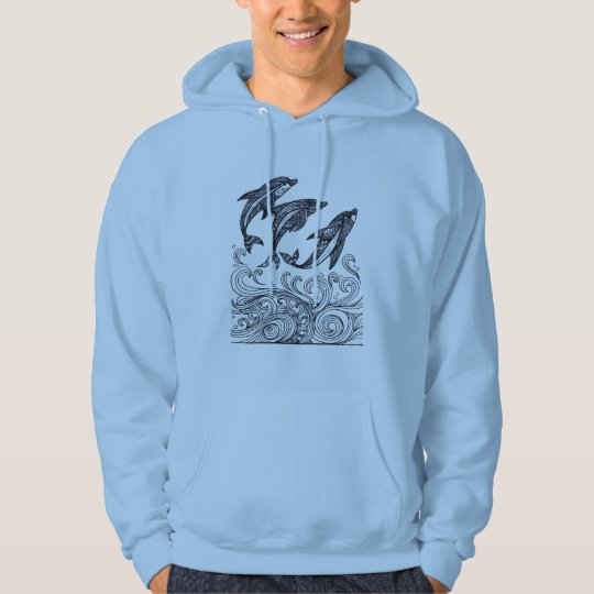Dolphins Jumping Hoodie
