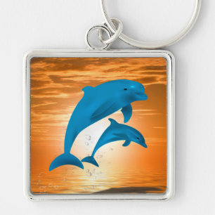 Dolphins Key Ring