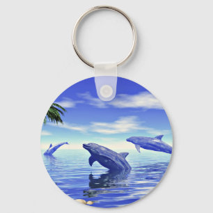 Dolphins Key Ring