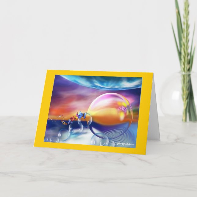 Dolphins Land Card (Front)