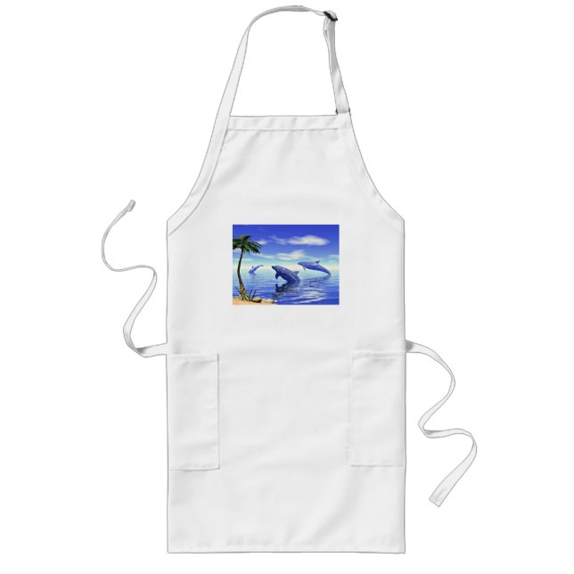 Dolphins Long Apron (Front)