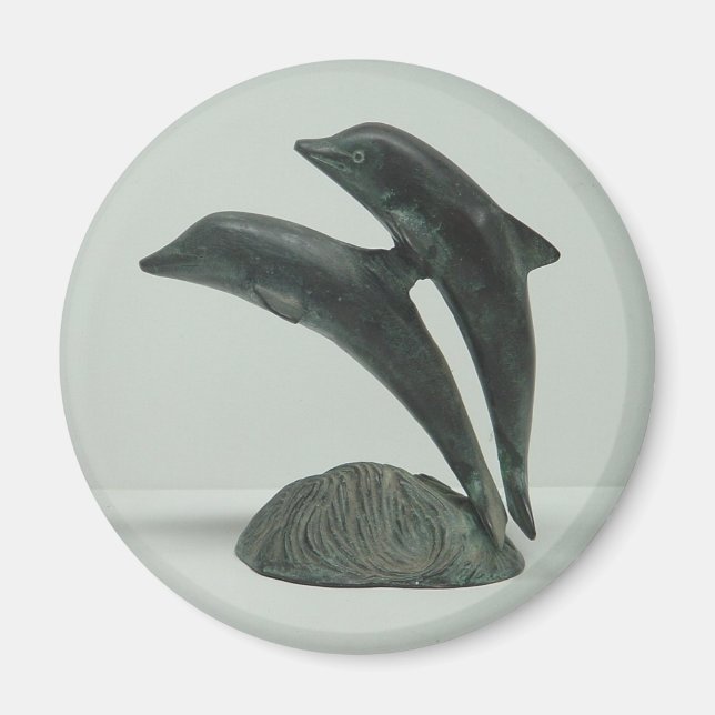 DOLPHINS magnet - round (Front)