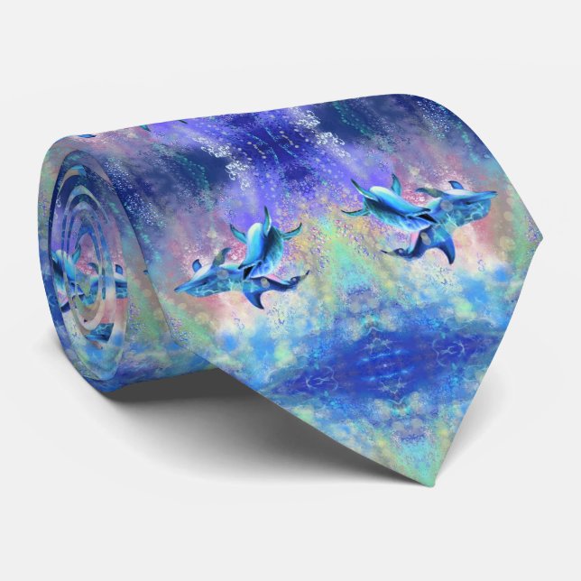 Dolphins Neck Tie (Rolled)