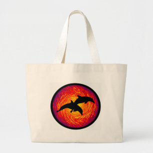 DOLPHINS OF MAUI LARGE TOTE BAG