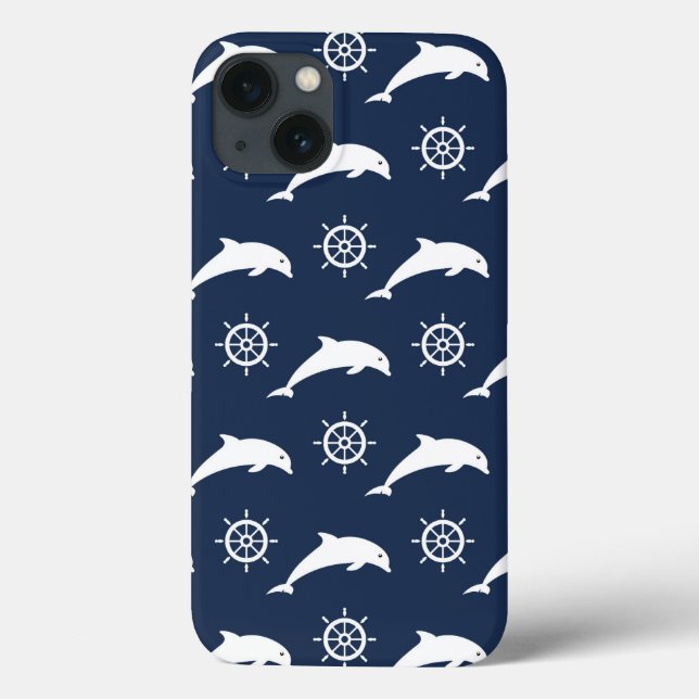 Dolphins On Parade Pattern Case-Mate iPhone Case (Back)