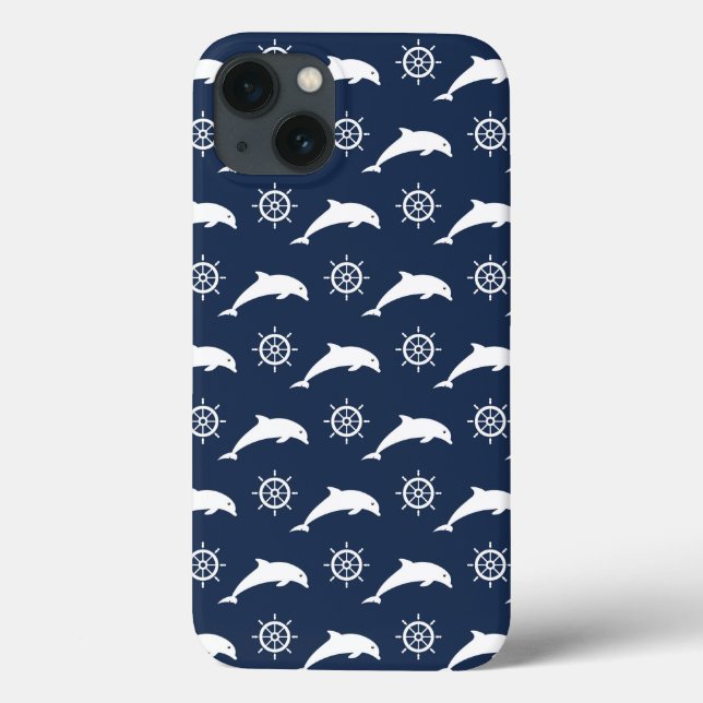 Dolphins On Parade Pattern Case-Mate iPhone Case (Back)