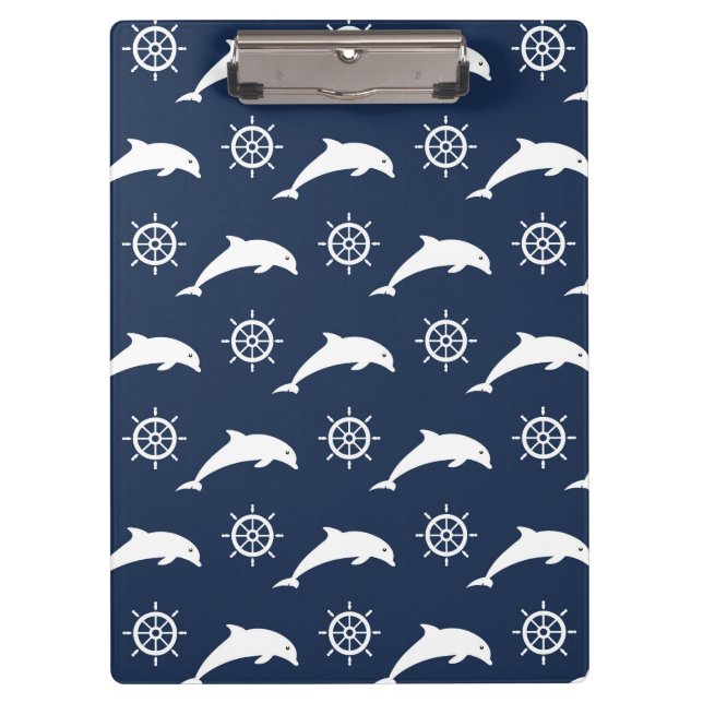 Dolphins On Parade Pattern Clipboard (Front)