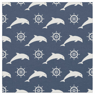 Dolphins On Parade Pattern Fabric
