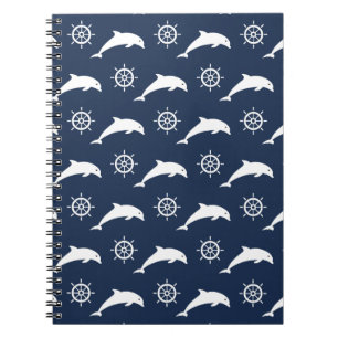 Dolphins On Parade Pattern Notebook