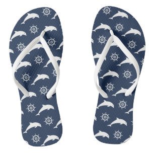 Dolphins On Parade Pattern Thongs